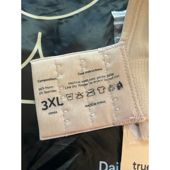 Truekind Daily Comfort Wirefree Shaper Shaping Bra Beige 3XL XXXL New - Picture 11 of 11
